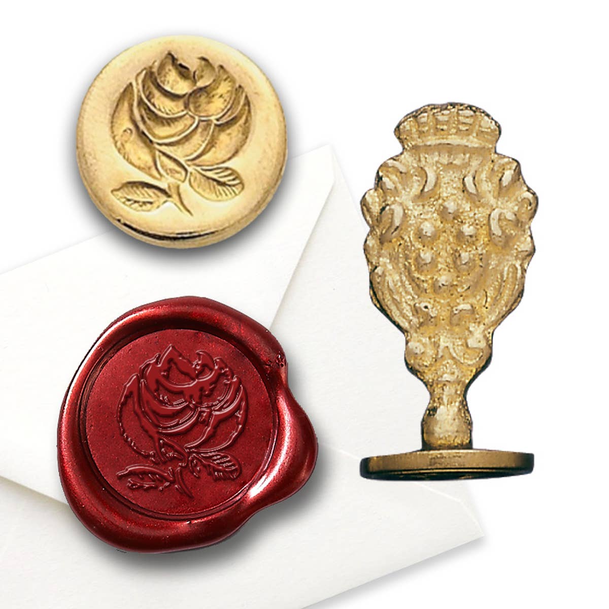 Freund Mayer & Co. - Wholesale Rubber/Decorative Stamp - Florentine Brass Wax Seal Stampers-over 50 popular symbols47