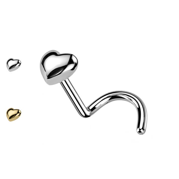 PB-081 Næsepiercing i hjerteform for engroshandel hos Awaken