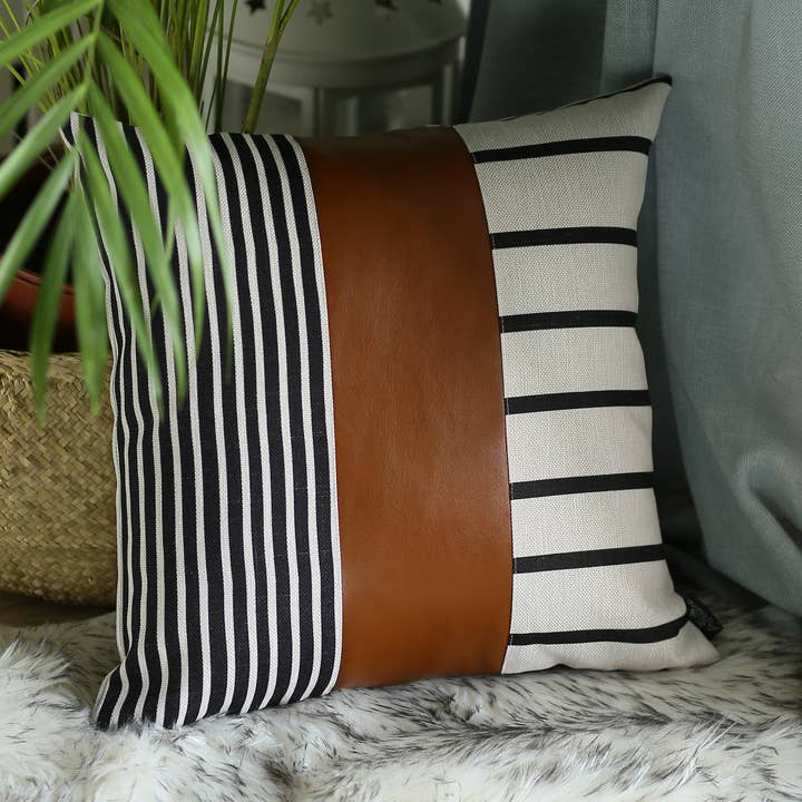 Dekorative Kissenbezüge aus veganem Kunstleder für den Großhandel von MIKE & Co. NEW YORK