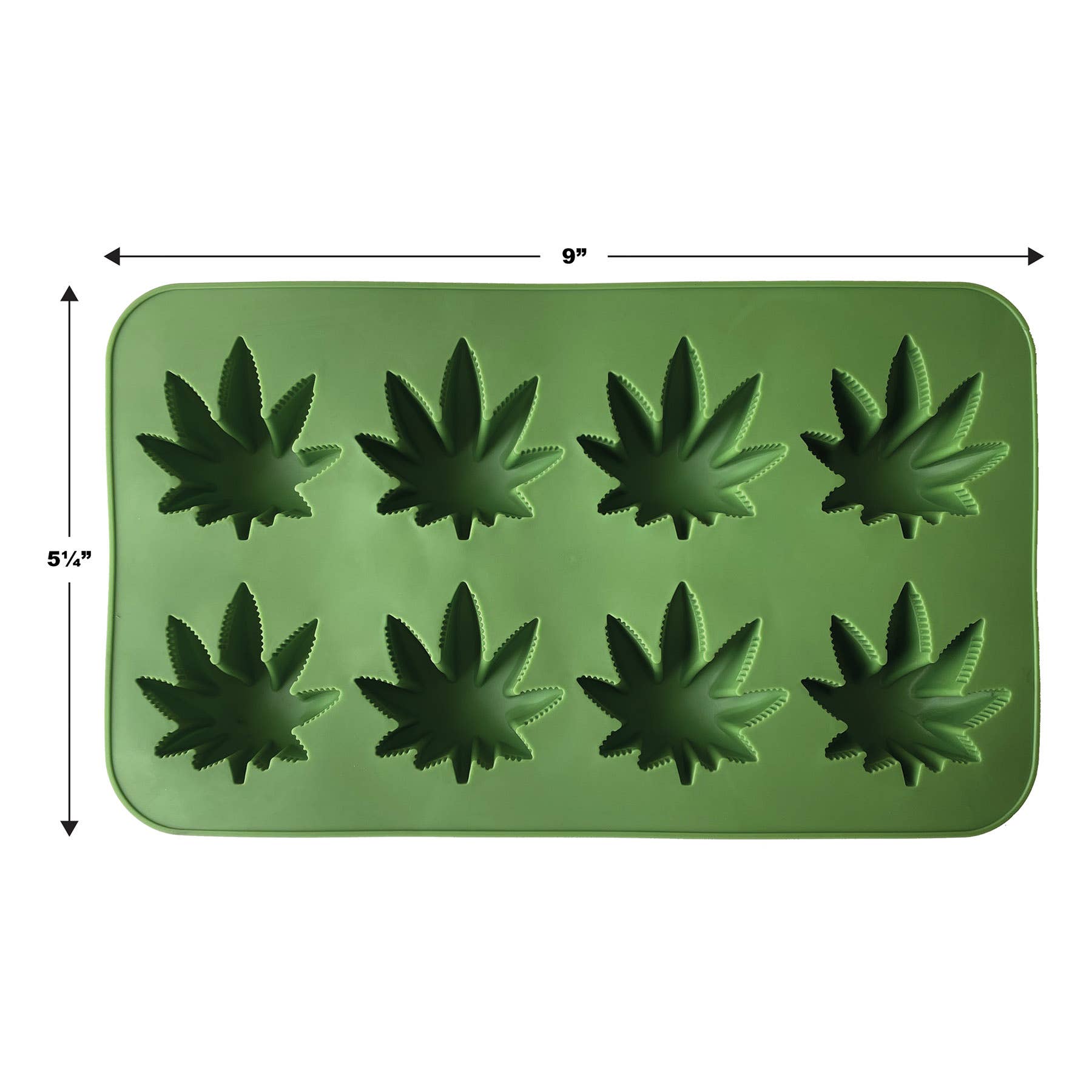 Beistle - Wholesale Ice Tray/Mold - Weed Ice Mold, dishwasher safe, tray is 5.25" x 9"2