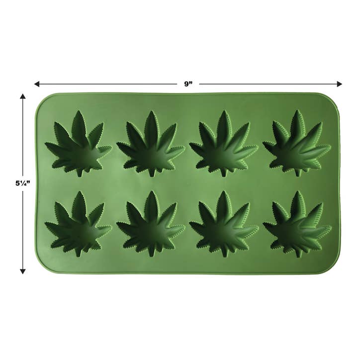 Beistle - Wholesale Ice Tray/Mold - Weed Ice Mold, dishwasher safe, tray is 5.25" x 9"2