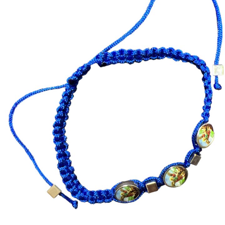 SAN JUDITAS RELIGIOUS ARTICLES - Wholesale Beaded Bracelet - BRACELET: ST. MICHAEL ARCHANGEL THREADED1