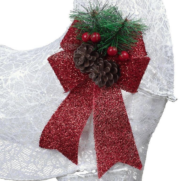 Alpine Corporation - Wholesale Christmas Decoration - Alpine Solar Peppermint Candy Stake w/ LED Lights - Set of 29