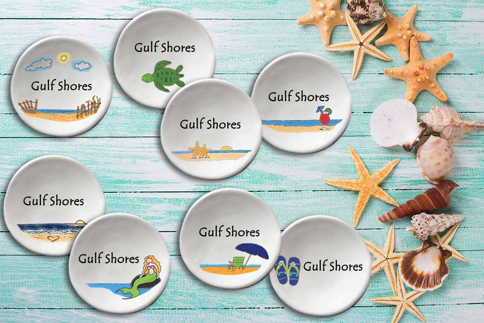 August Ceramics - Vente Assiettes/plats/bols de décoration - Plats ronds : 48 pièces Beach Prepack0