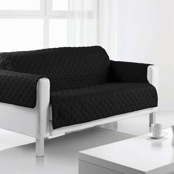 Funda para sofá de 3 plazas 175x255 cm Poliéster Negro para venta al por mayor de Housse De Rêve