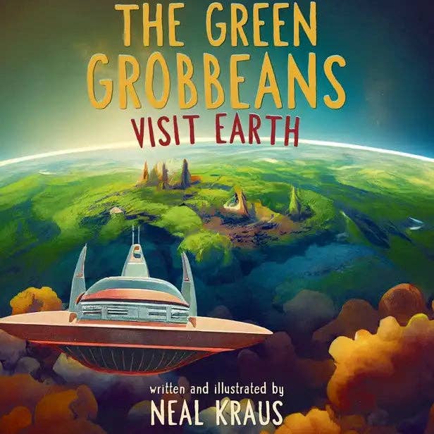 Books by splitShops - Wholesale Book - Kids - The Green Grobbeans Visit Earth - Hardcover