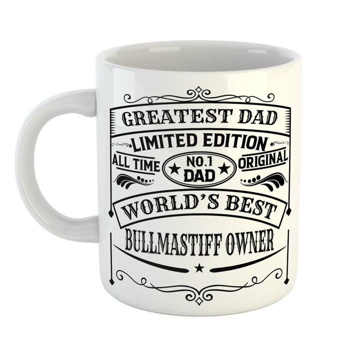 Greatest Dad Best Bullmastiff Owner Mug for wholesale by Just The Shirt