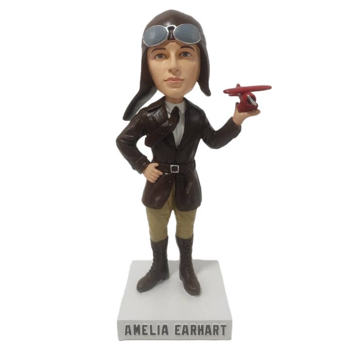 Amelia Earhart Bobblehead Figurine for wholesale by Bobbletopia