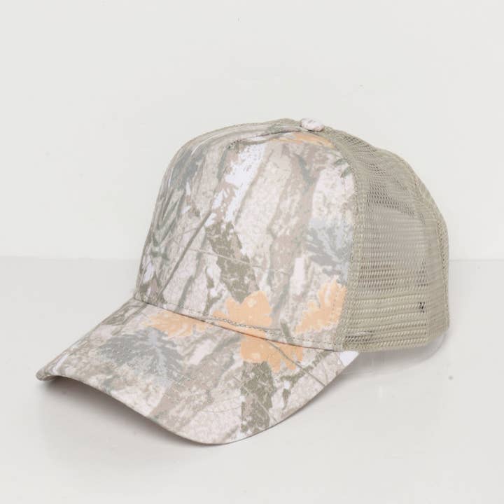 David And Young - Wholesale Trucker Hat - Women's - Camo Woods Print Mesh Back Trucker Cap4