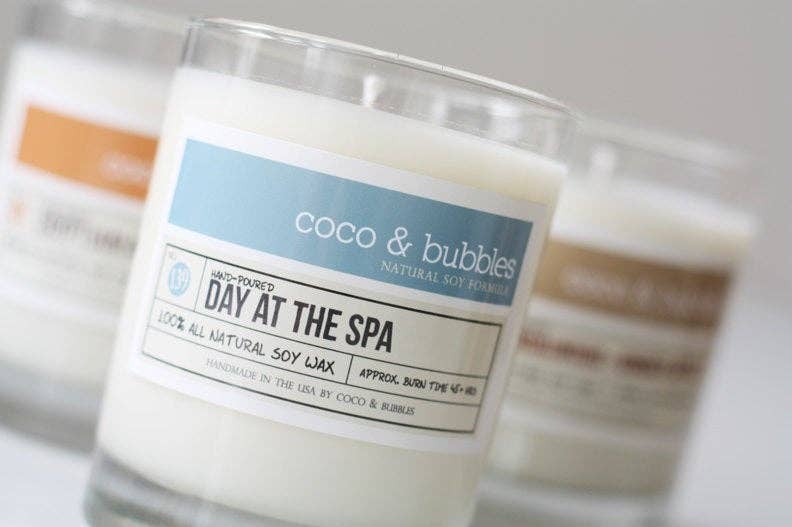 Coco & Bubbles - Wholesale Jar/Filled Candle - No. 139: DAY at the SPA  // Natural Soy Candle // 13 oz1