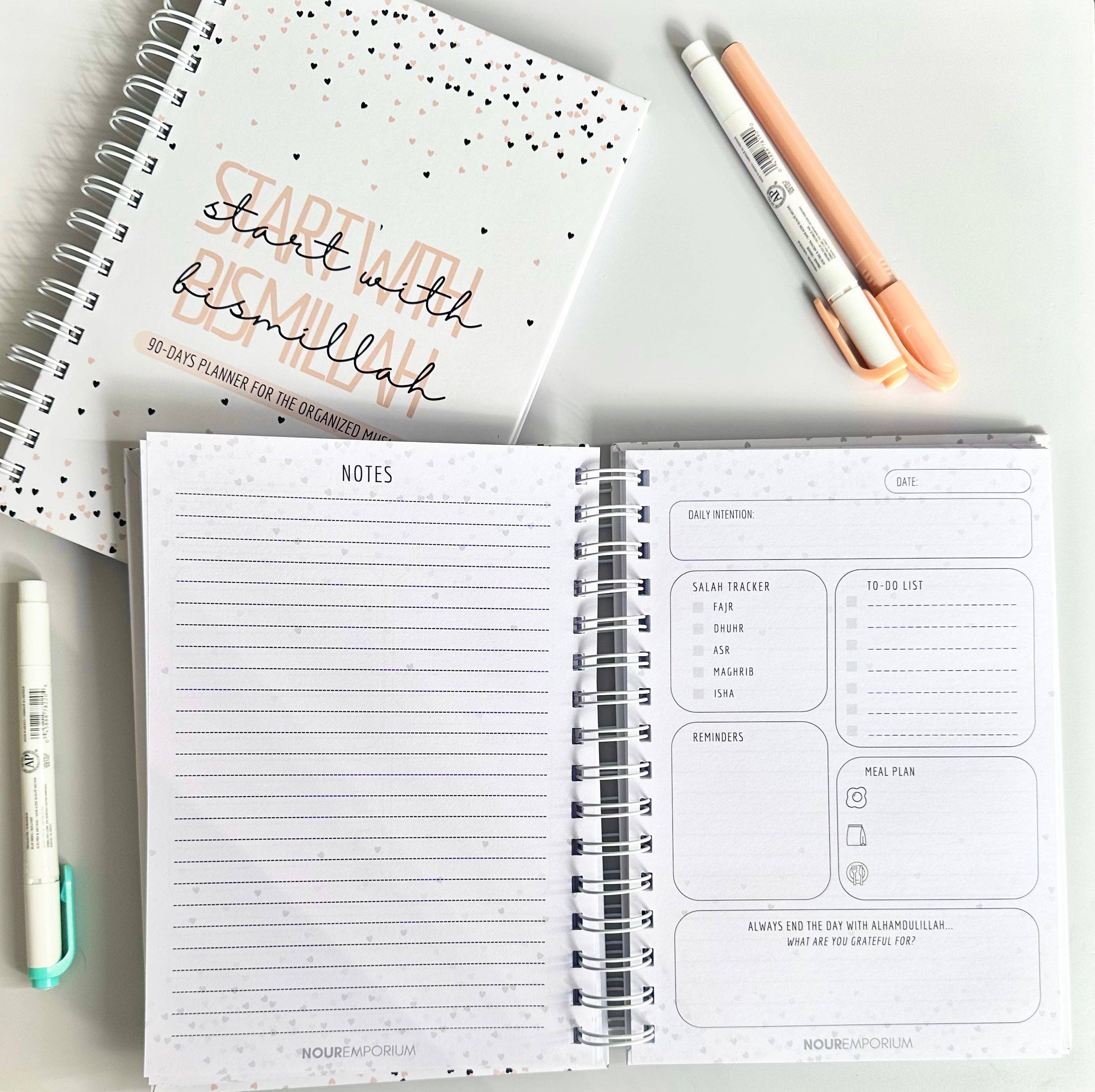 Nour Emporium - Wholesale Planner - Start with Bismillah 90-Days Daily Planner1
