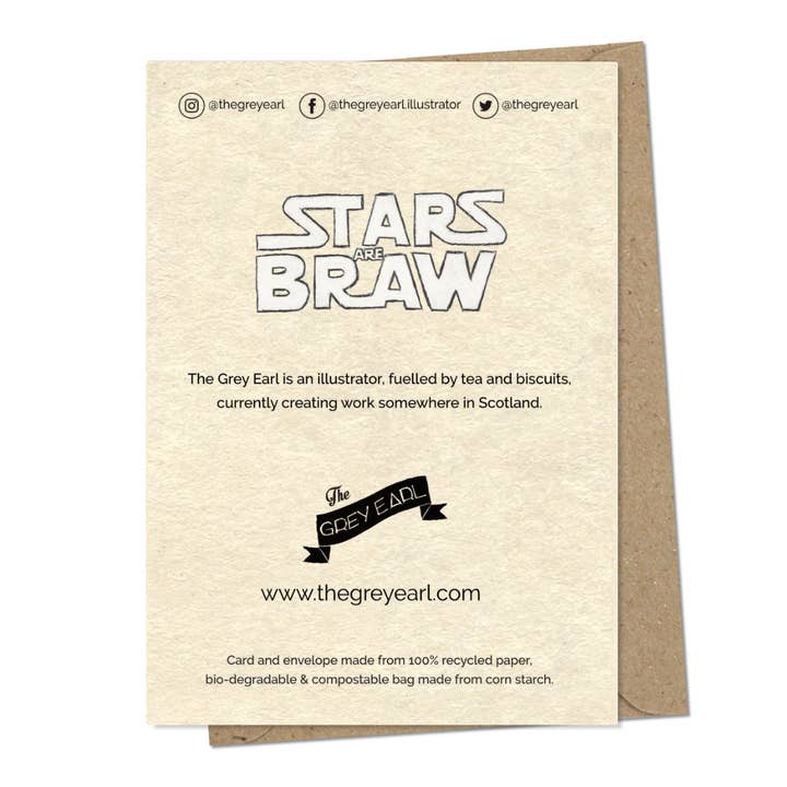 The Grey Earl – Engroshandel Hverdagshilsen kort – Trist at se dig gå - Star Wars sjovt pensionskort2