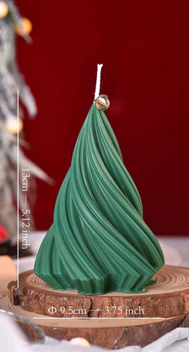 Candles Meta - Wholesale Novelty candle - Mini Rotating Christmas Tree Home Decoration Candles13
