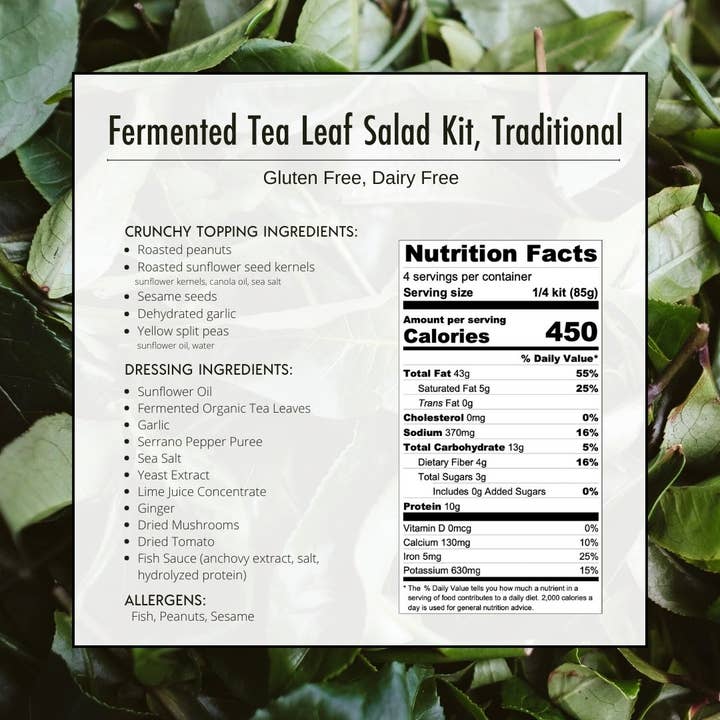 Burma Love Foods Company - Wholesale DIY Food Kit - Fermented Tea Leaf Salad Kit- Traditional4