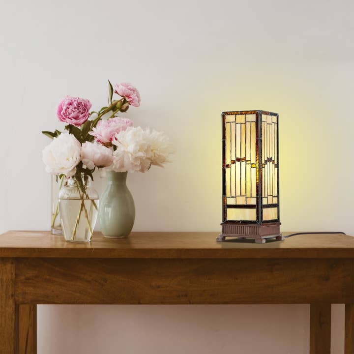 River of Goods - Wholesale Accent/Desk Lamp - 17"H Lilith Amber Hurricane Accent Lamp5