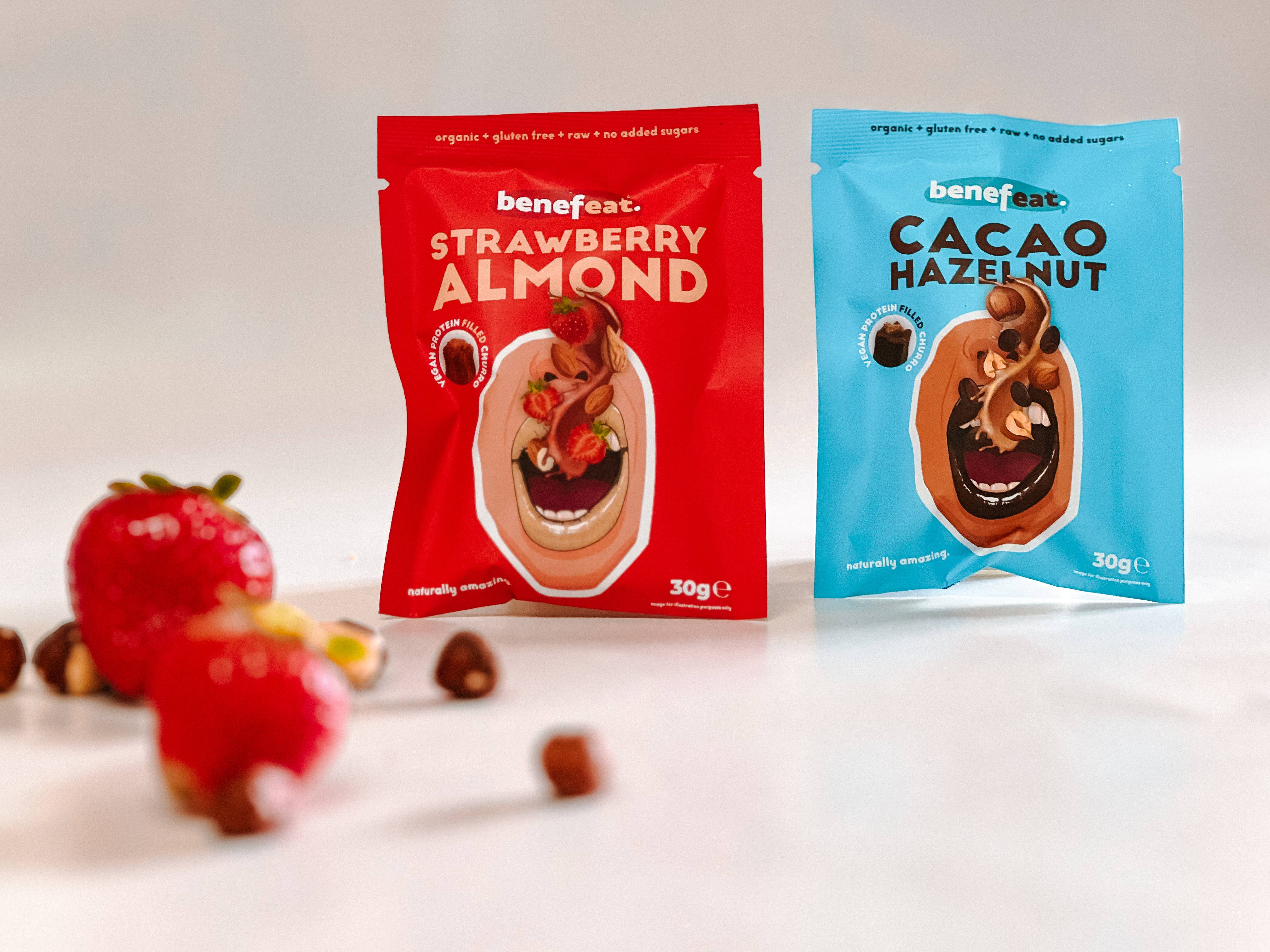 BENEFEAT - Wholesale Snack Bar - Organic Protein Churros with filling2