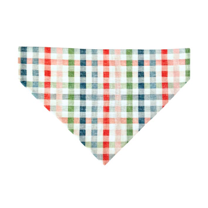 Frühlings-Vichy-Karo Katzenbandana für den Großhandel von Fetch Mart