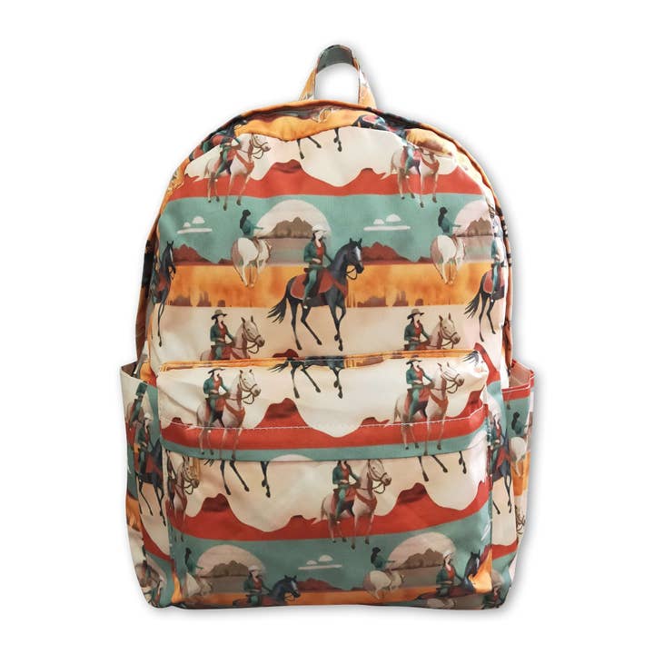 Horse rodeo western kids backpack for wholesale by Yawoo Garments