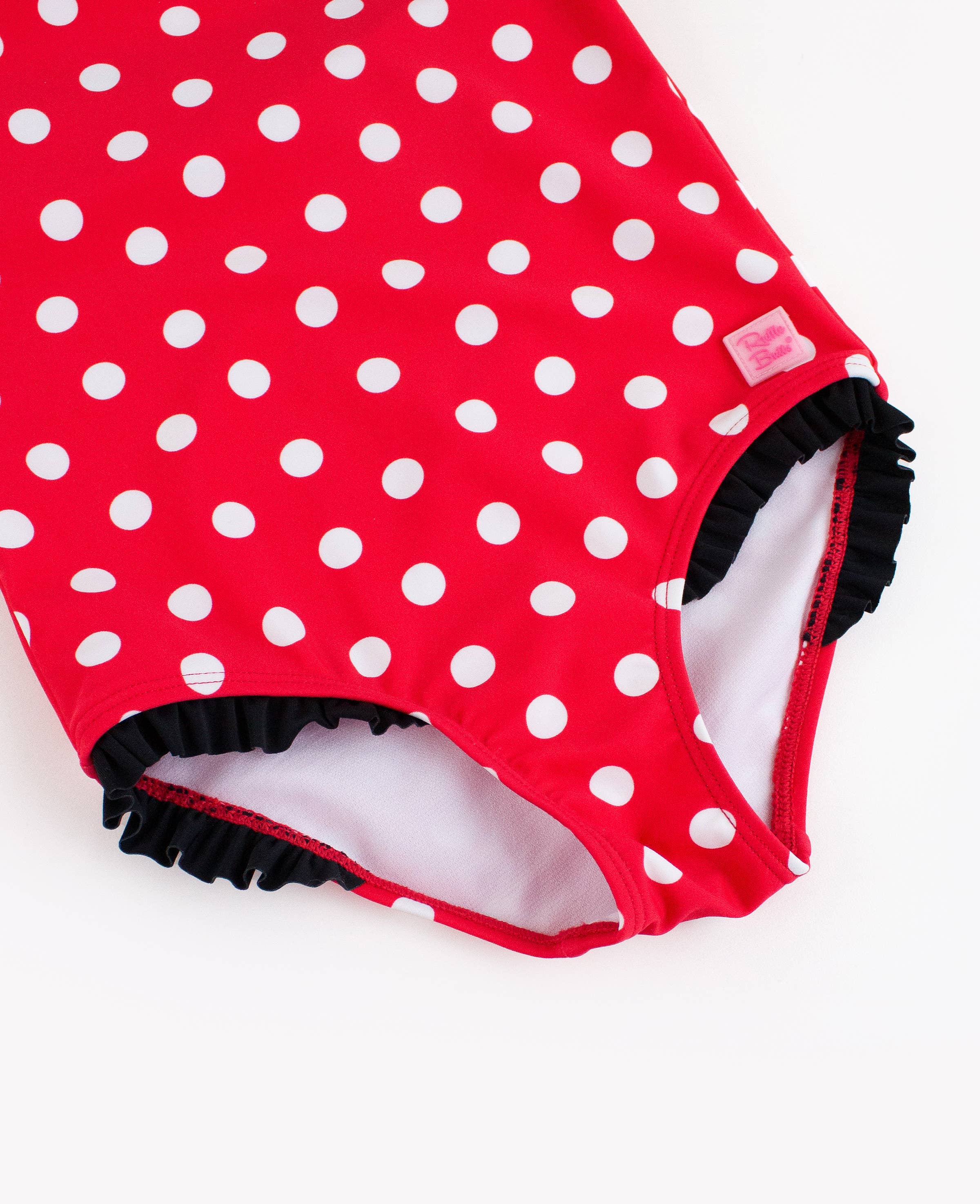 Girls Red Vintage Polka Dot Halter One Piece Swimsuit for wholesale on Faire4