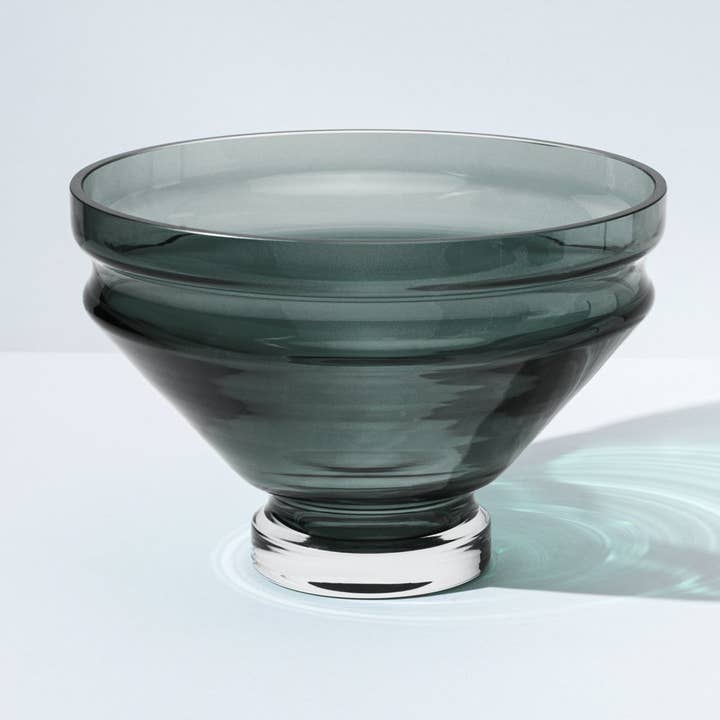 Nicholai Wiig-Hansen - Relæ - Glasschale - groß - kühles Grau für den Großhandel von raawii