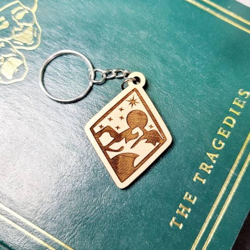 Berg Nyckelring, Natur Nyckelring, Vandring Nyckelring för wholesale av The Dungeon Rose