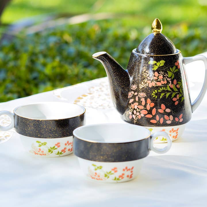 Grace Teaware - Wholesale Tea Set - Tokyo Blossom Fine Porcelain Tea For Two Set