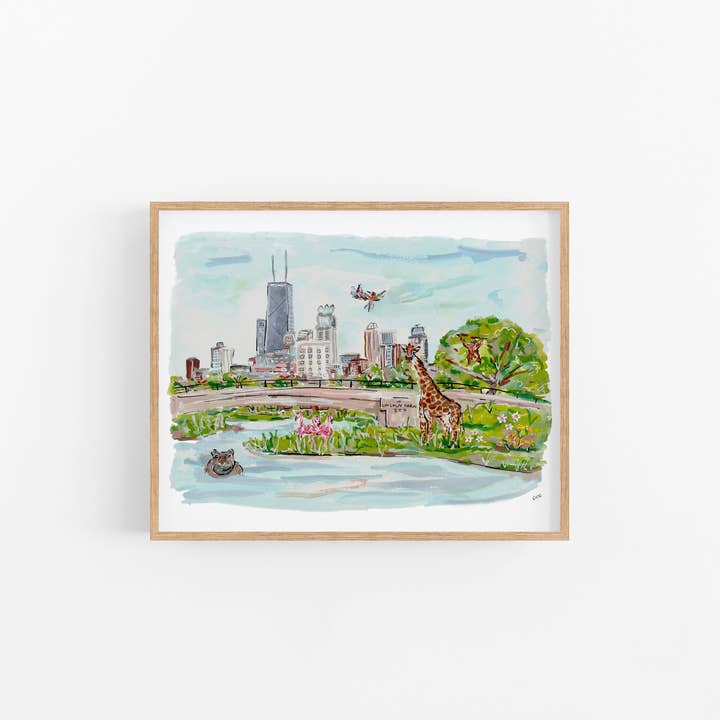 Rachel Reynolds Art – Engroshandel Kunsttryk – Lincoln Park Zoo, Chicago Kunsttryk1