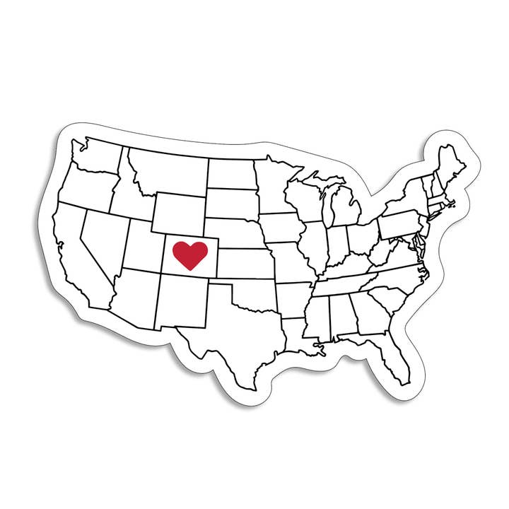 Counter Couture – Engroshandel Klistermærke – Kort over hjemstat-klistermærker | Tilpasselig