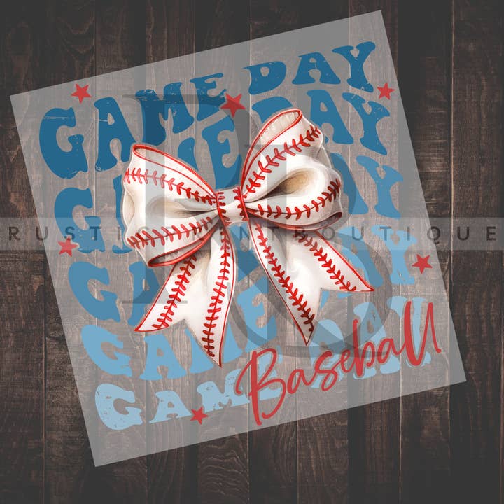 Baseball DTF Hittetransfer Speldag Baseball DTF voor wholesale door RusticPrintStudio