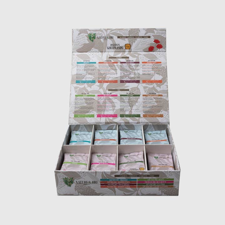Coffret Thés & Infusions Bio 56 infusettes Nature&Bio By DGC pour la vente par Destination Grand Comptoir