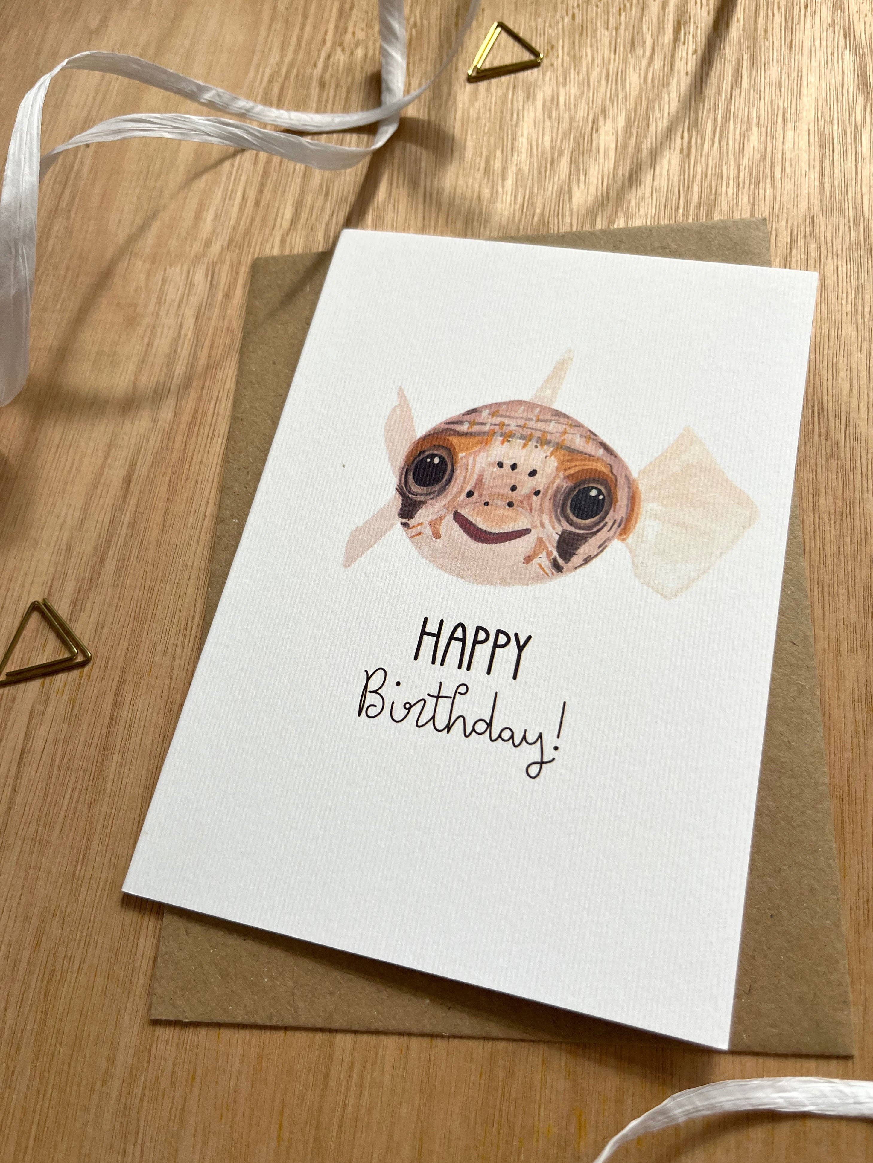 This Thursday - Wholesale Birthday Card - Happy Birthday Puffer Fish Card3