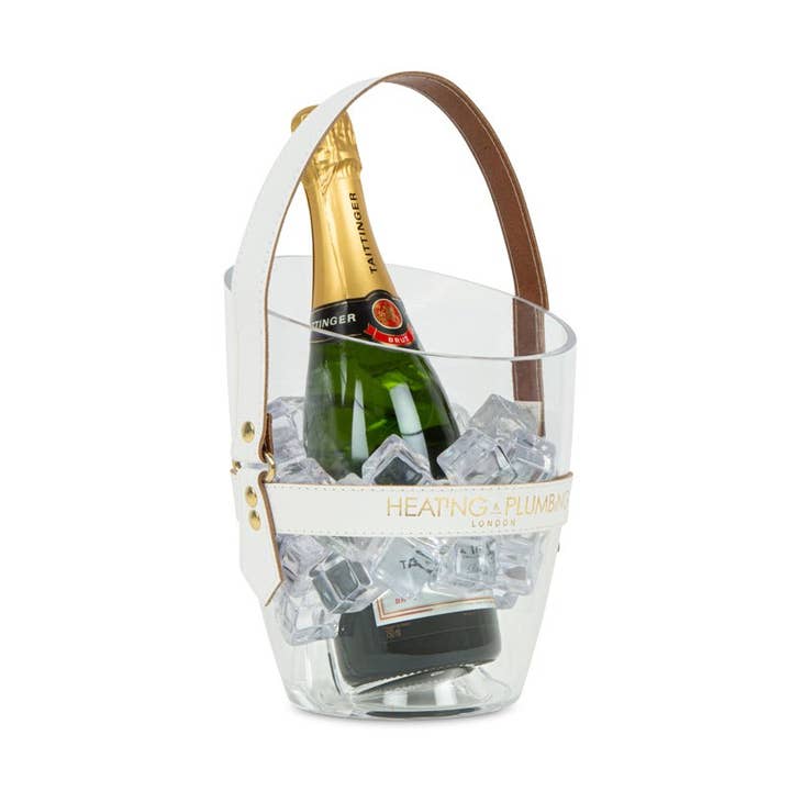 Balde de Champanhe "Happy Go Sparkly" - Branco por atacado de Heating & Plumbing London