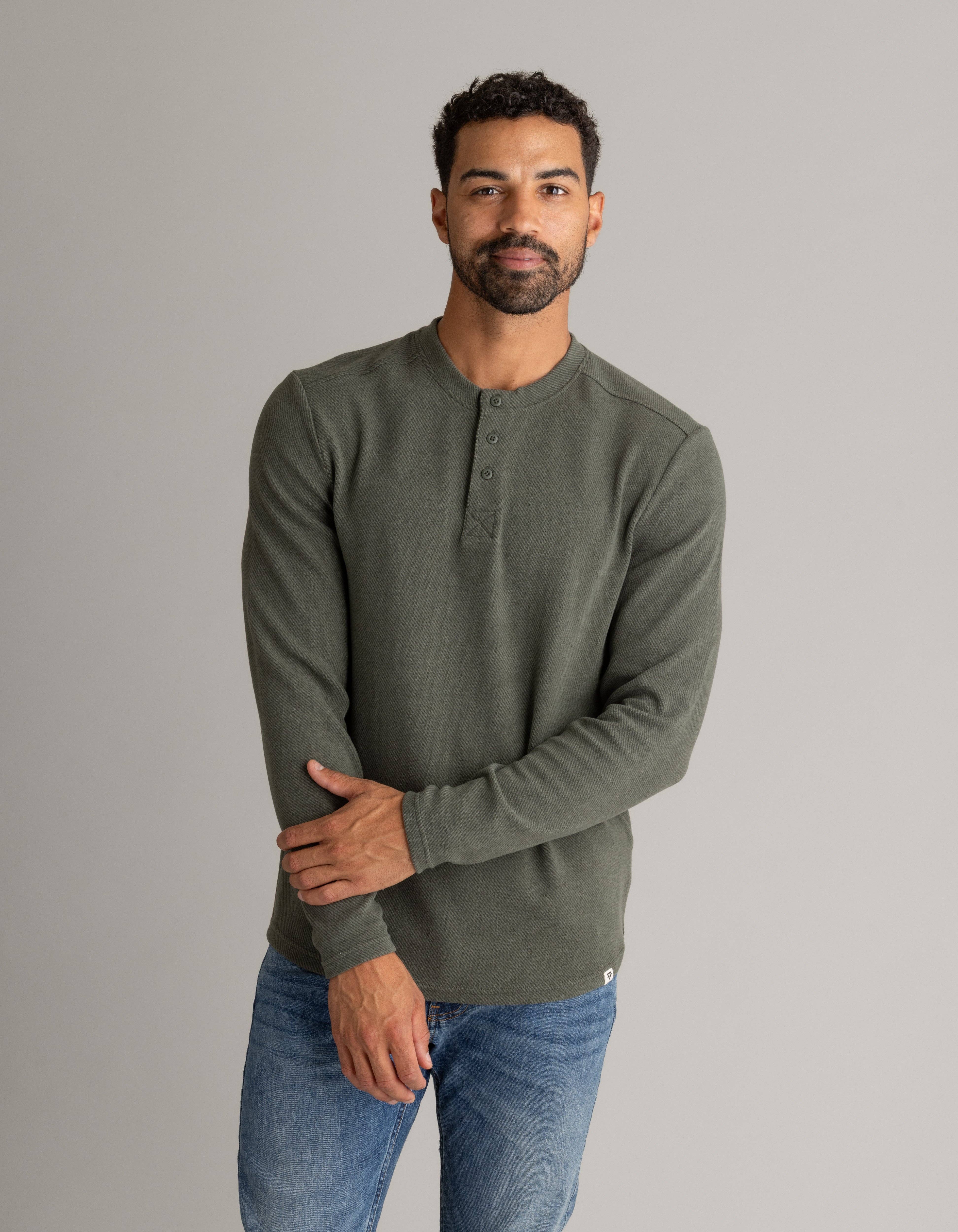 LIV Outdoor - Wholesale T-Shirt - Men's - Men's Lichen Stretch Flannel Henley6