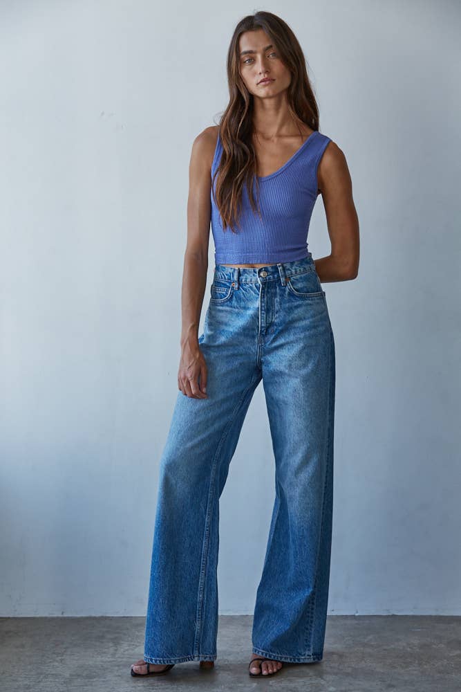 By Together - Wholesale Tank Top - Women's - S1050N | Seamless Sleeveless UV Neck Reversible Tank Top15