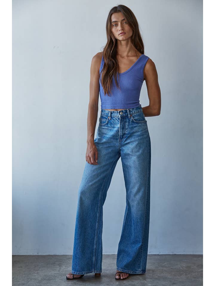 By Together - Wholesale Tank Top - Women's - S1050N | Seamless Sleeveless UV Neck Reversible Tank Top15