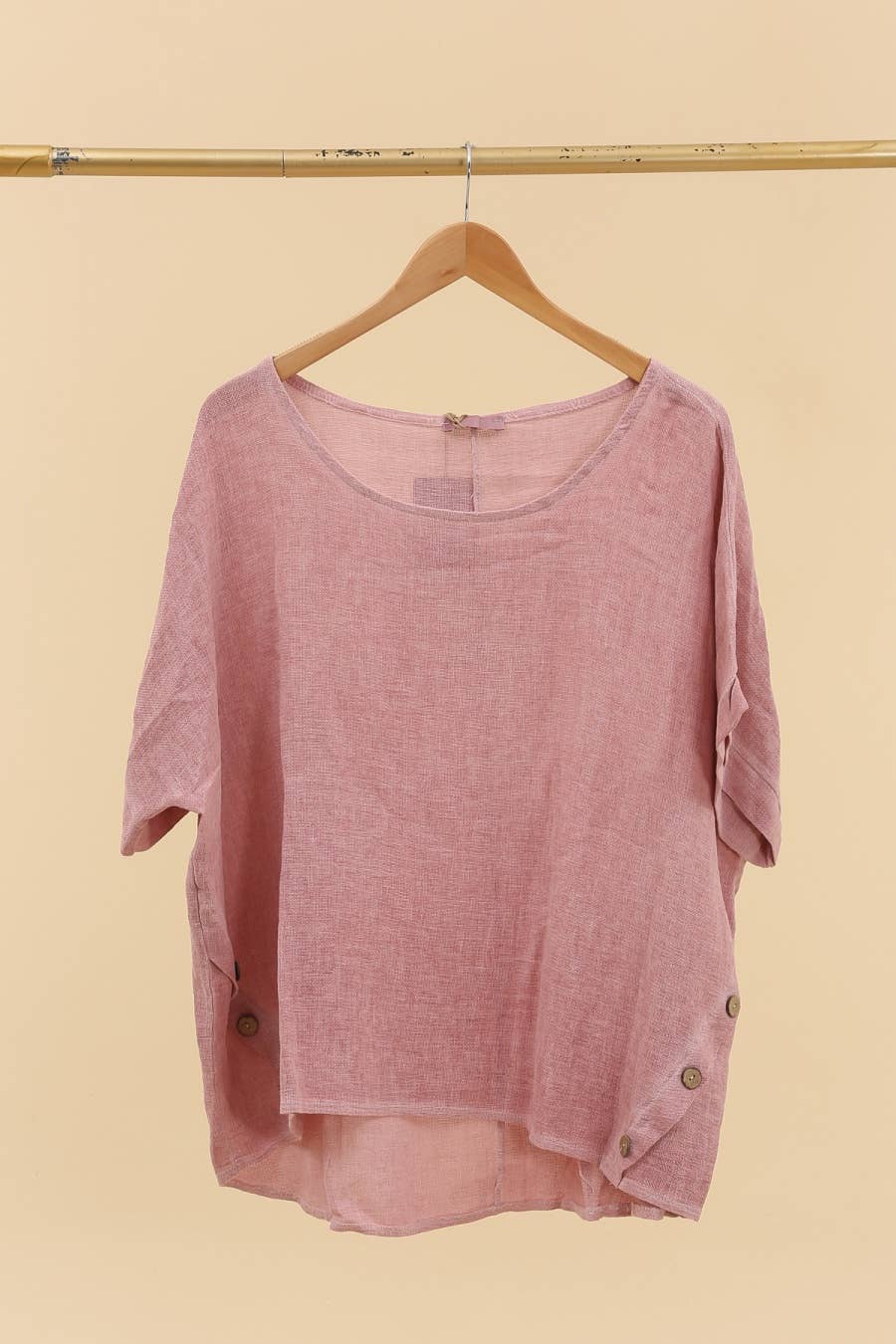LÉA & LUC - Wholesale Tunic - Women's - Blouse in 50% linen and 50% cotton REF. 464916
