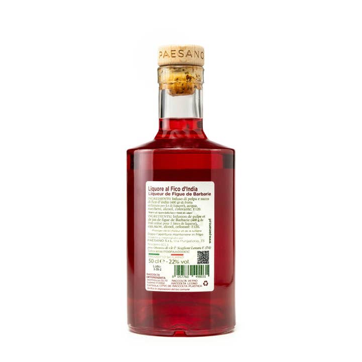 Paesano Srl - Wholesale Liqueur - Sicilian prickly pear liqueur (22°)1