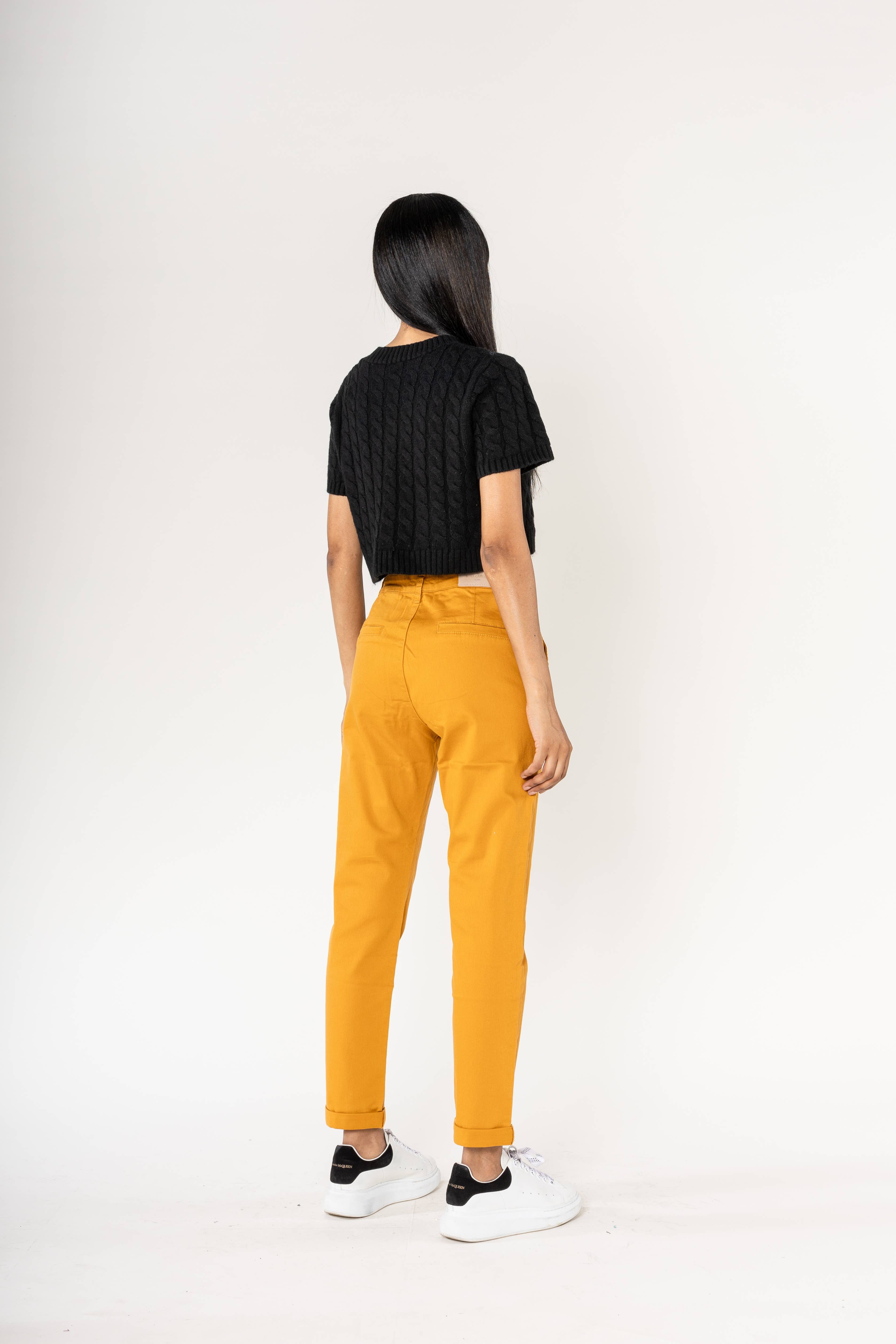 Nina Carter - Vente Pantalon – femme - Pantalon chino stretch taille haute confort Nina Carter J25014