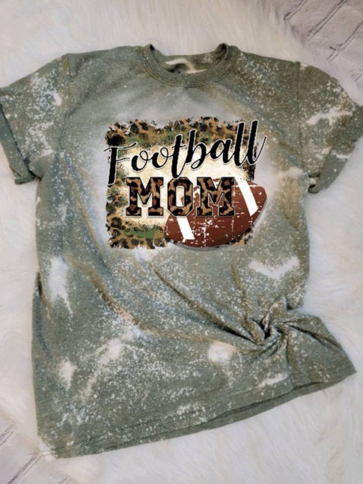 Maglietta sbiancata della mamma del calcio per la vendita all'ingrosso da parte di Ruby Lilly Designs