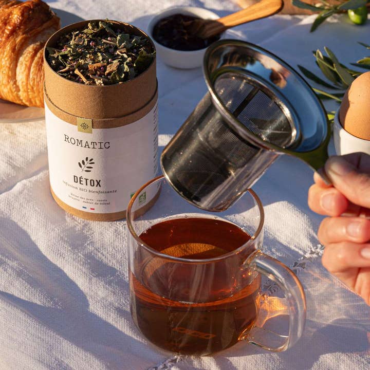 ROMATIC - Wholesale Health/Detox Tea - DETOX organic infusion 50g - meadowsweet - blackcurrant - heather