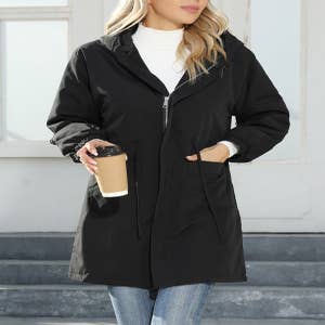 Quilted Coats for Women Uk Plus Size Fleece Coat Loose Solid Color