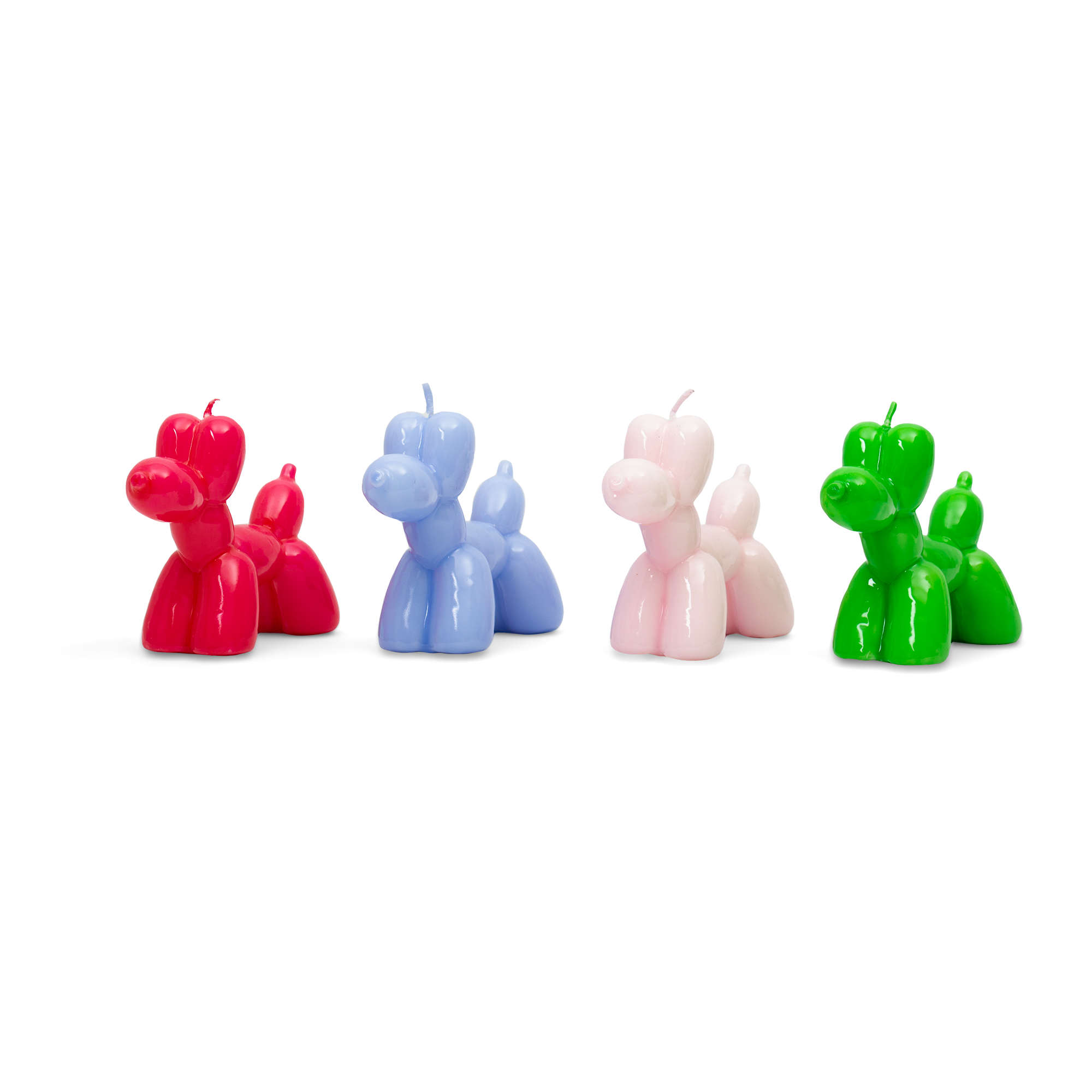 Helio Ferretti Candles & Co. - Wholesale Novelty Candle - PINK BALLOON DOG CANDLE - HAND PAINTED HF2