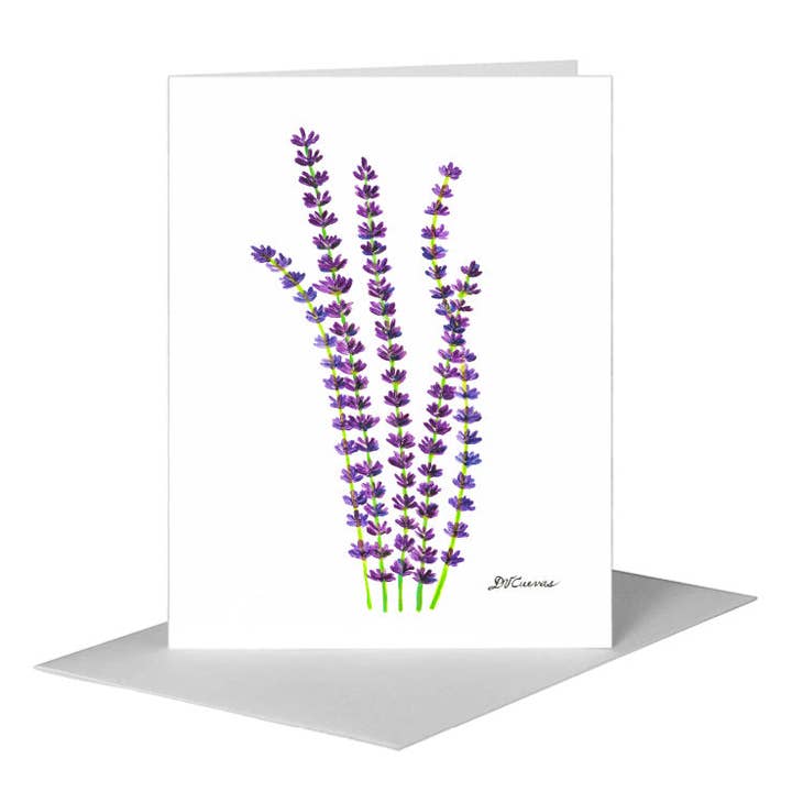 Fresh Lavender, Greeting Card (#8602A) for wholesale by Printed Canvas