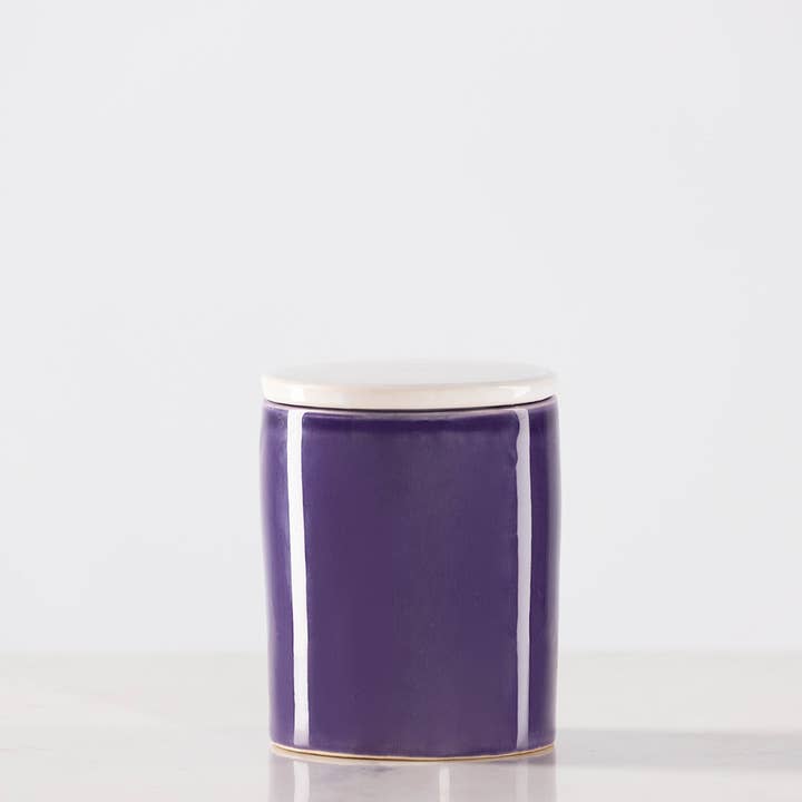 MAISON PICHON UZES – wholesale Jar/filled candle – Basilisca Violet & White Candle2