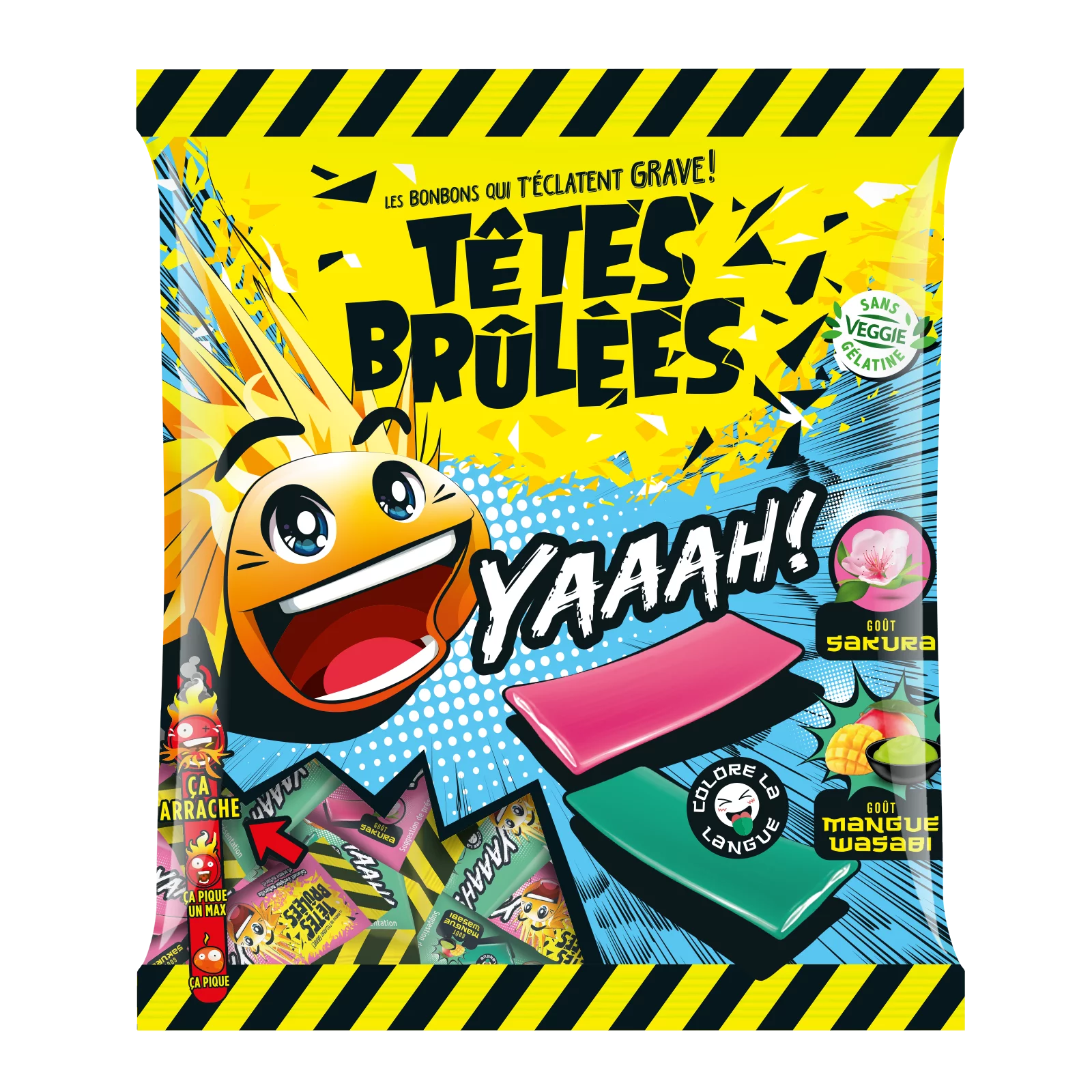 Amuse Bouche - Wholesale Hard Candy - Yaaah Têtes Brûlées Candy 180g0