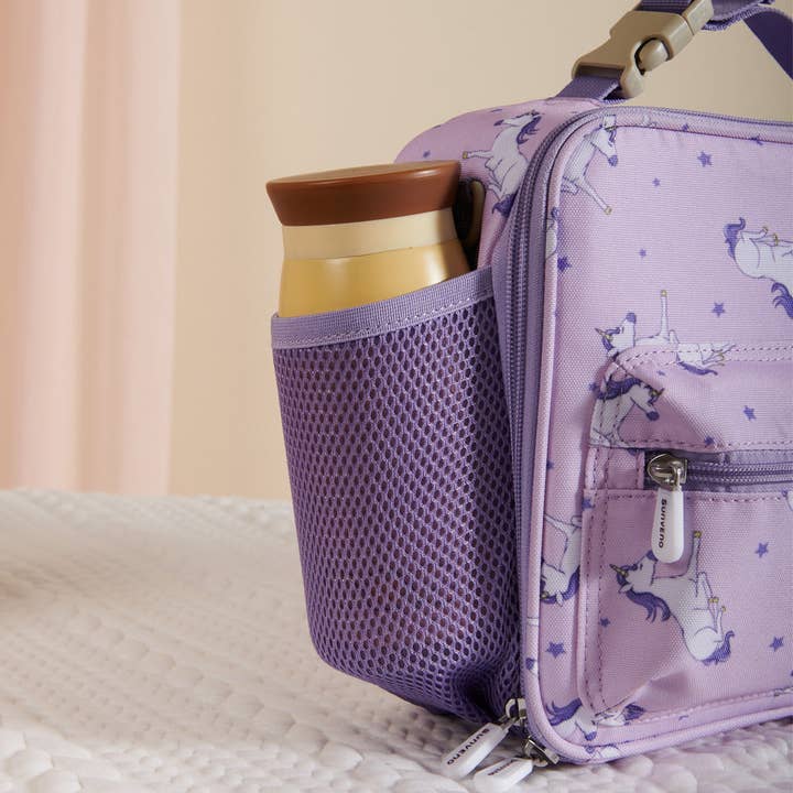 Kids Lunch Box Cooler | Purple Unicorn for wholesale on Faire
