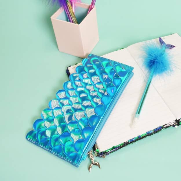 Bewaltz - Wholesale Pen - Feather Boa Mermaid Tail Pen Set (30CT)4