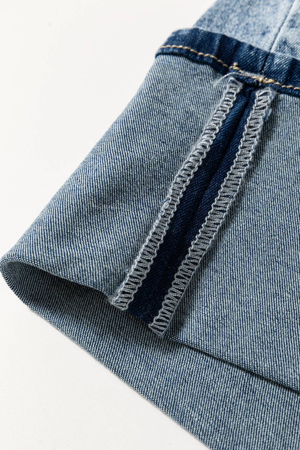 Blue High Rise Button Zip Fly Medium Wash Jeans for wholesale on Faire7