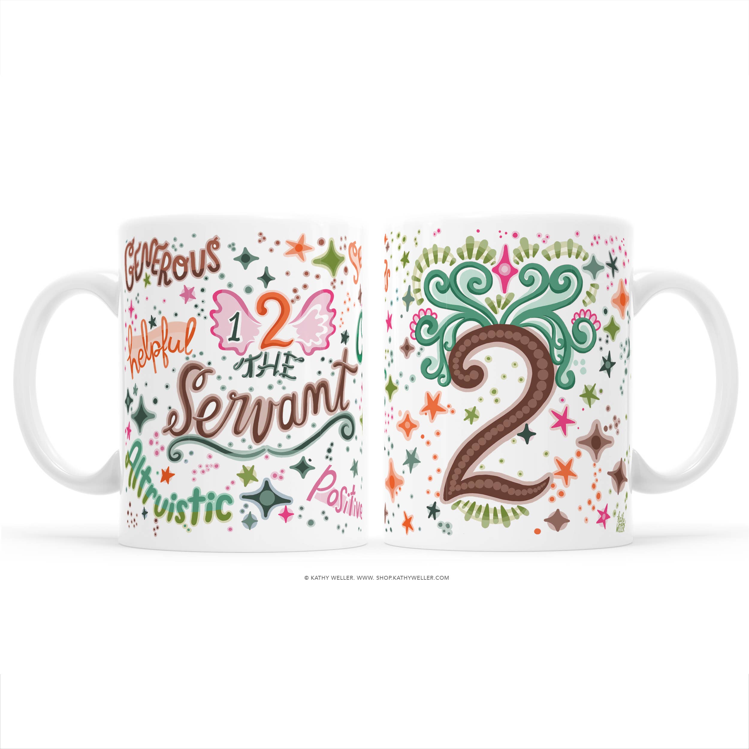 Kathy Weller Art+Ideas - Wholesale Coffee Mug - Enneagram Type 2 Wing 1 The Servant Mug0