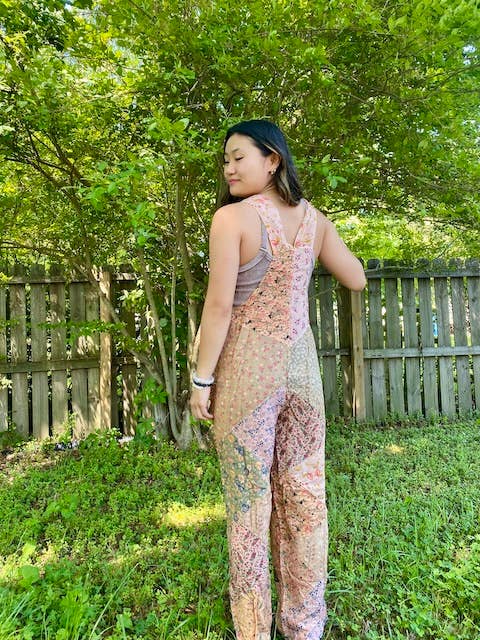 Blue Sky - Wholesale Overalls - Women's - 2227 Old School Overalls in Patchwork Rayon11